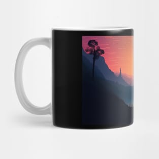 Sunset Adventure Mountain Landscape Mug